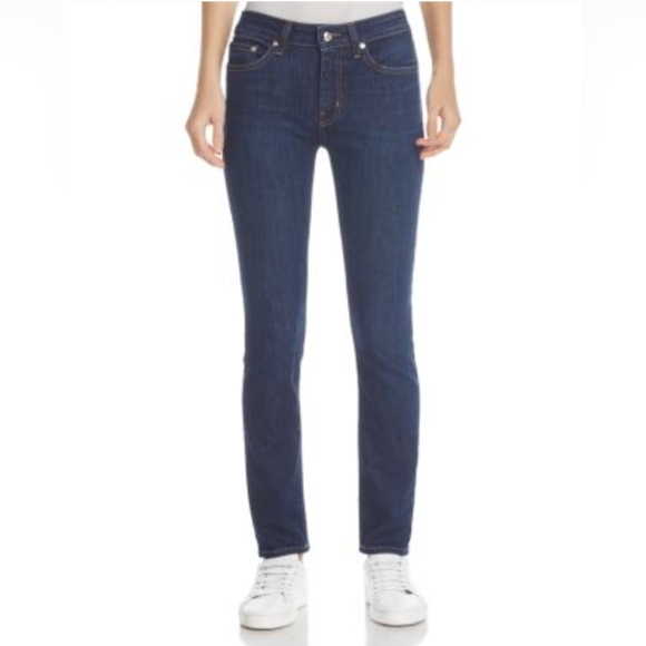 DEREK LAM*  Crosby 10 'Devi' mid rise authentic skinny jean medium wash 15" flat - Picture 3 of 11